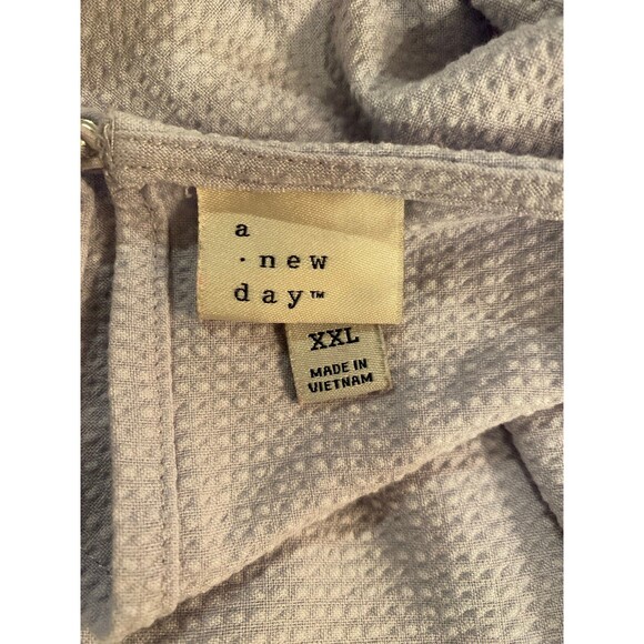 A New Day Dress Plus Size XXL 2X Lavender Purple Sleeveless Shift Belted MIDI - Picture 9 of 12